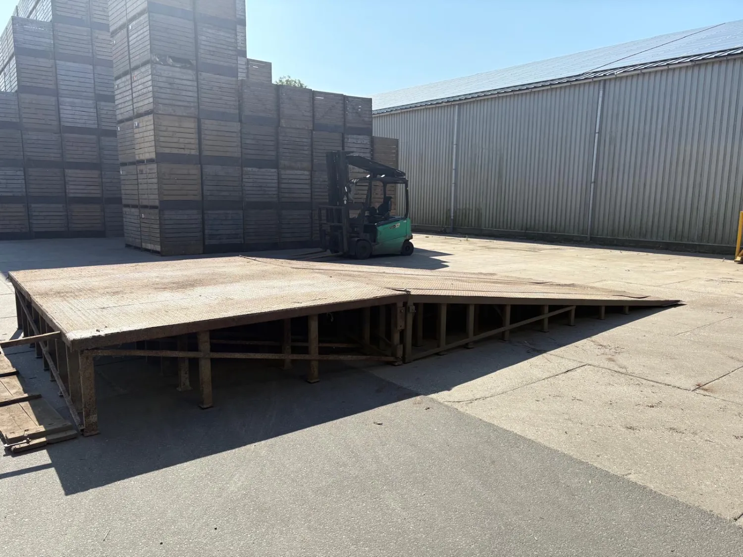 Oprijplaat voor Vrachtauto's/Kiepers - Robuust Staal - 900cm