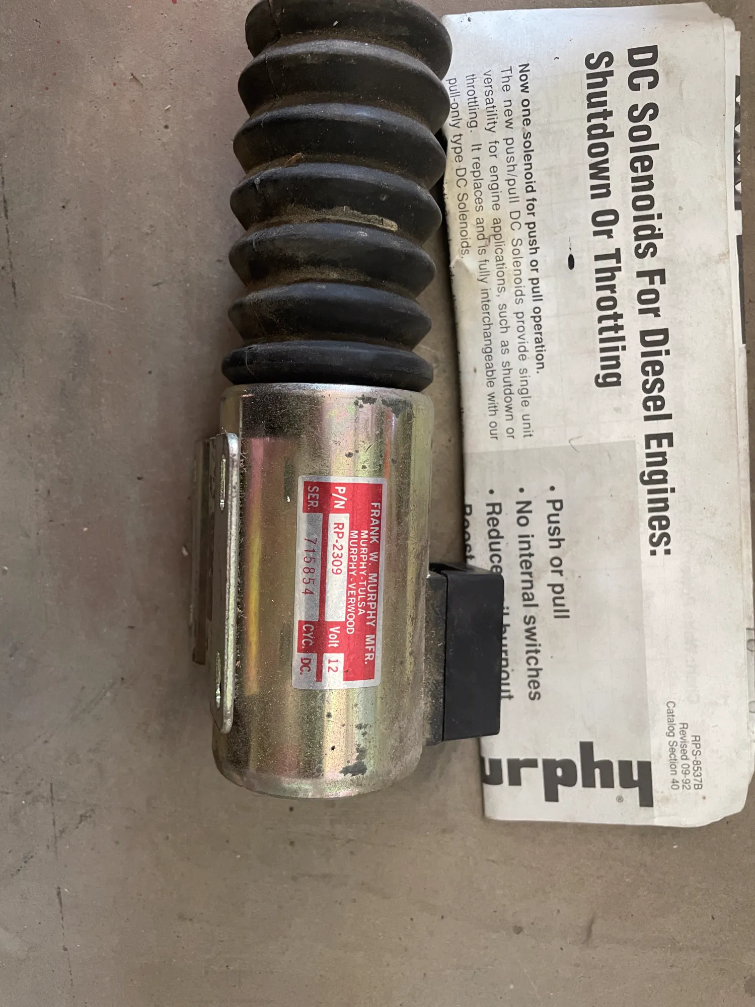 Murphy Stop Solenoïde & Temperatuurmeter - Agri Onderdelen
