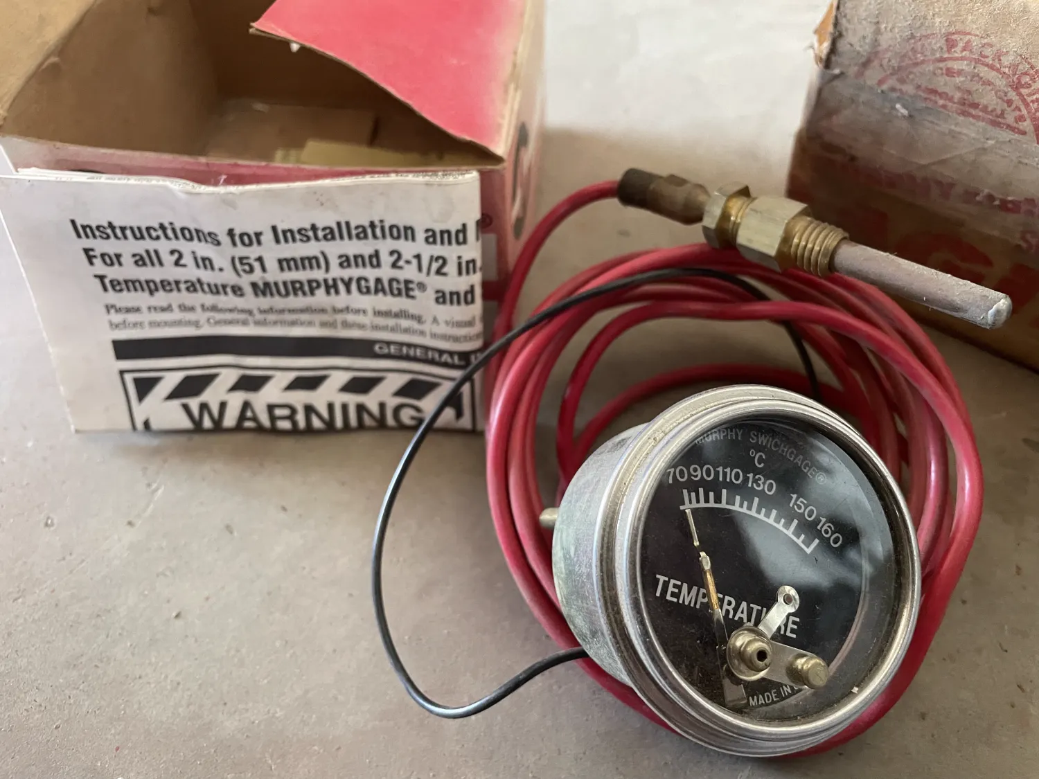 Murphy Stop Solenoïde & Temperatuurmeter - Agri Onderdelen