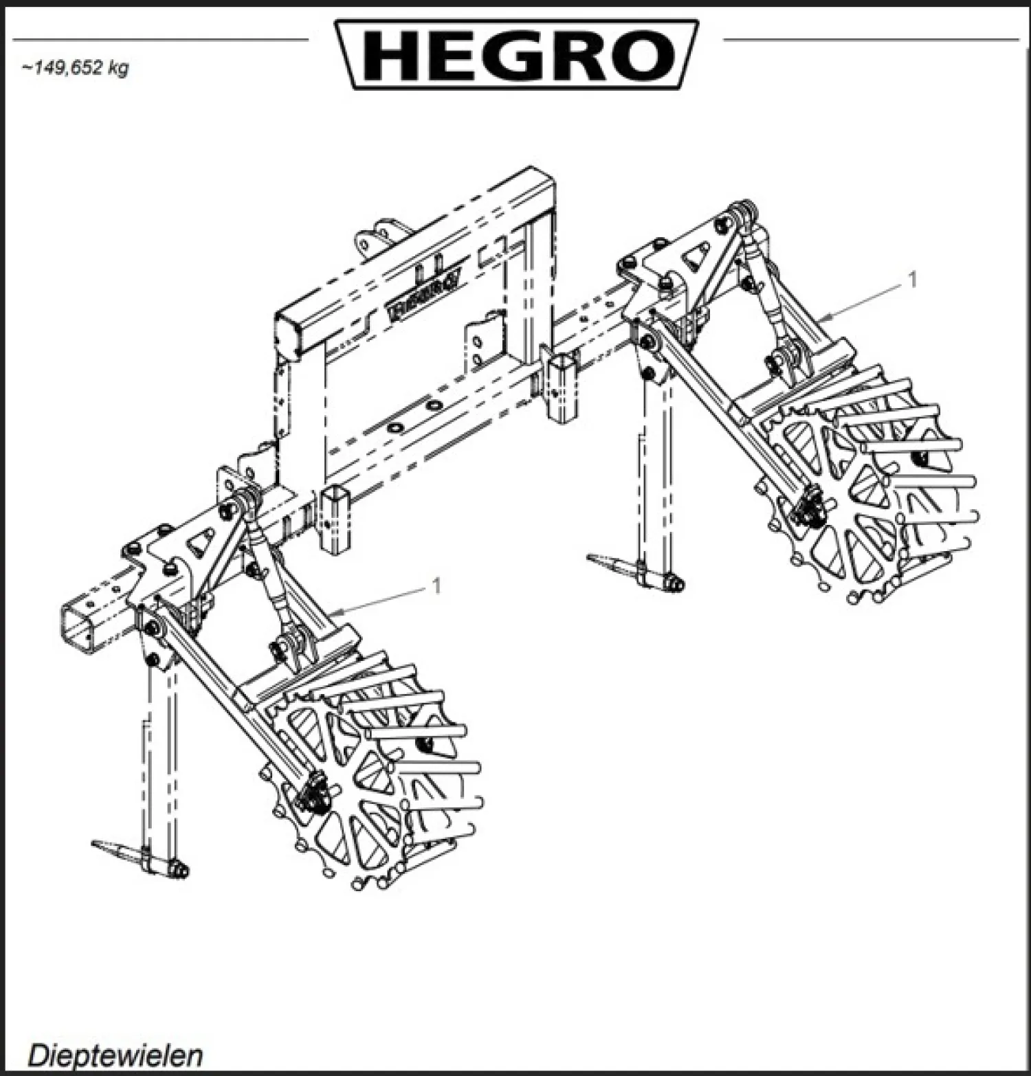 Hegro Multibok: Woelpoot voor Beddenteelt | Configureerbaar