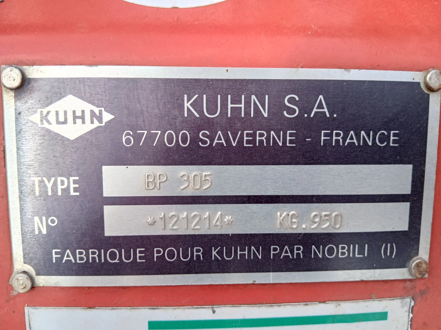 Kuhn BP305 Klepelmaaier (2014) - 3 Meter Breed