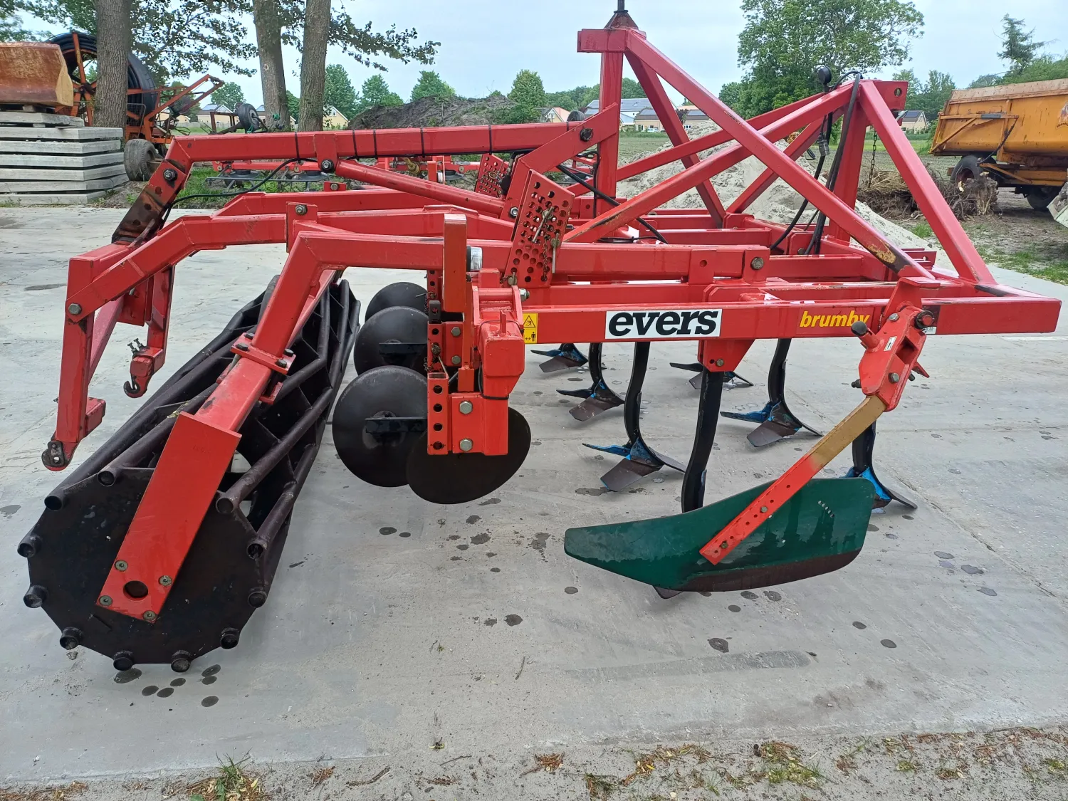 Evers Brumby Cultivator Smaragd - Vleugelschaar & Buizenrol