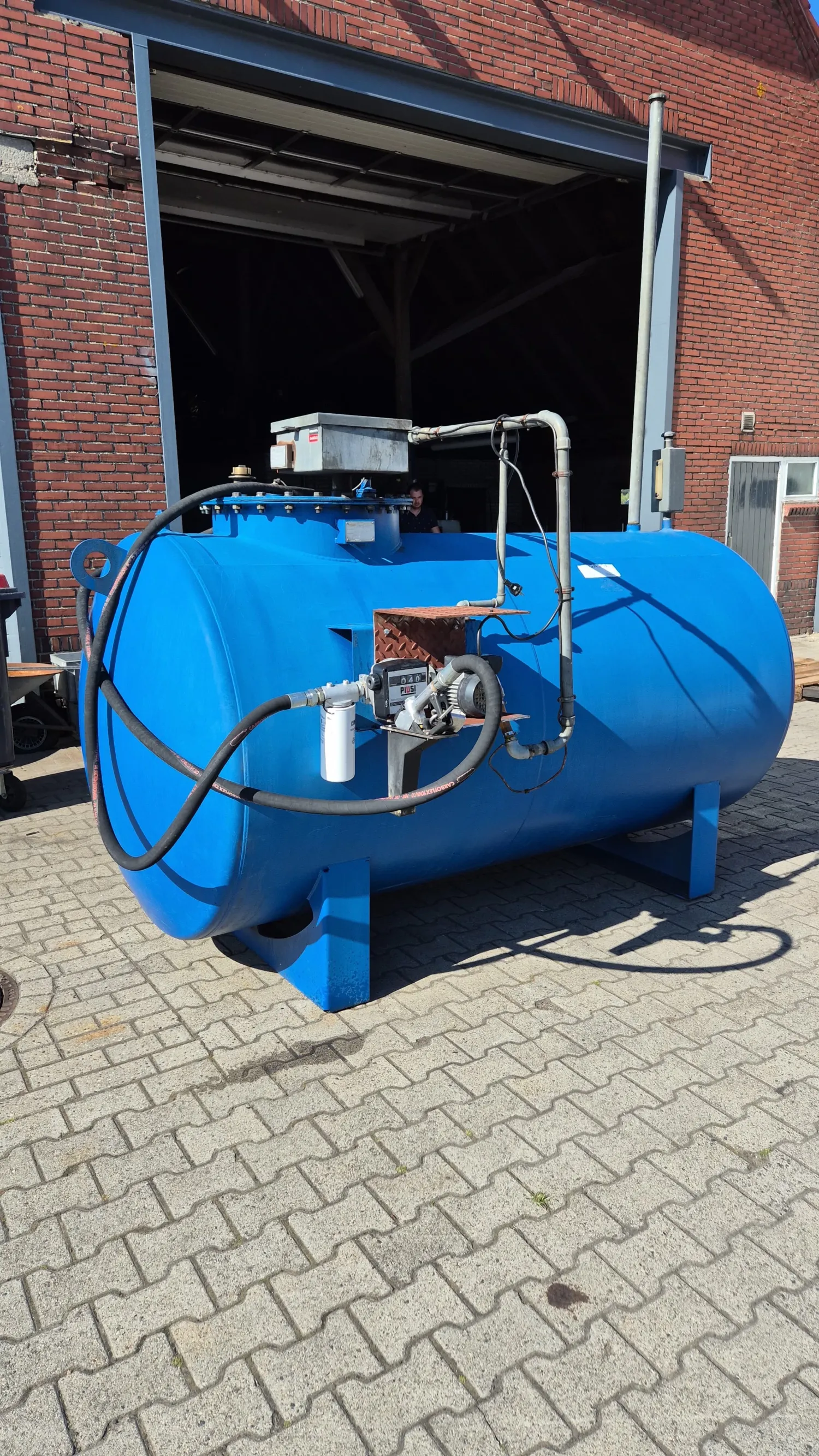 Dieseltank 3000 liter - Dubbelwandig met nieuwe pomp