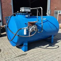 Dieseltank 3000 liter - Dubbelwandig met nieuwe pomp