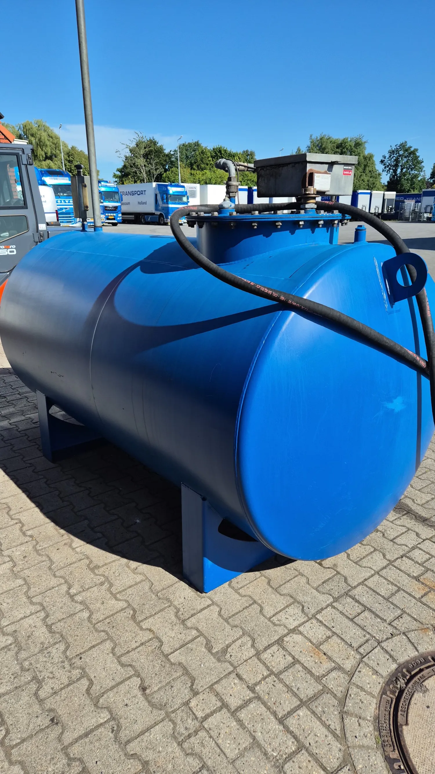 Dieseltank 3000 liter - Dubbelwandig met nieuwe pomp