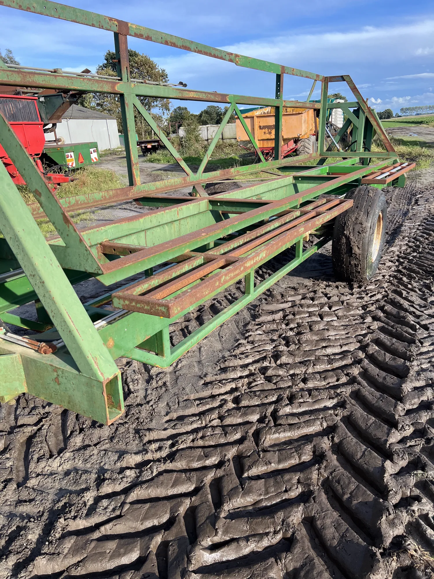 Kistenwagen - 3 breed - Goede staat - €1000