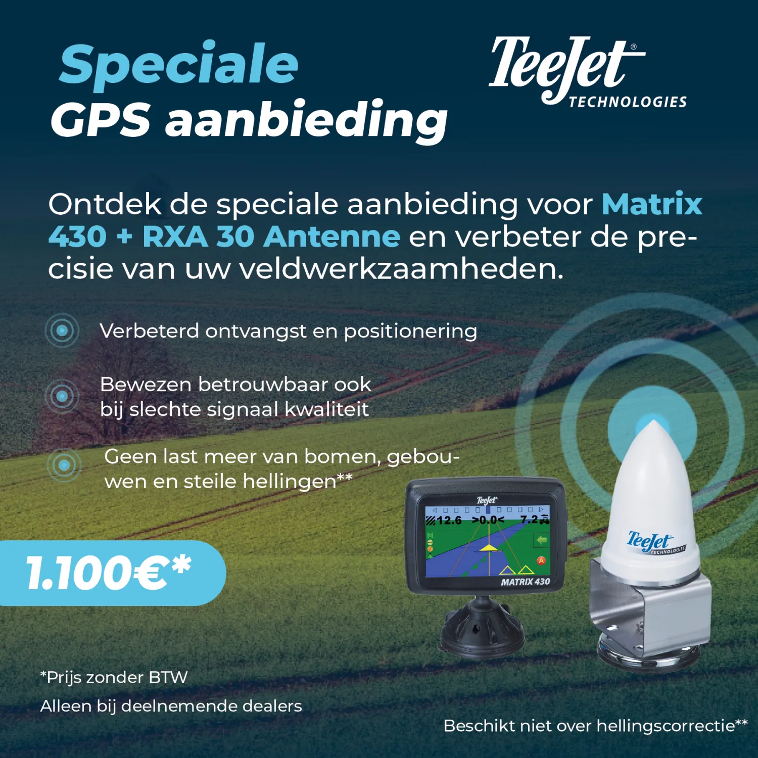 Teejet Matrix 430 Stuurhulp | Precisielandbouw