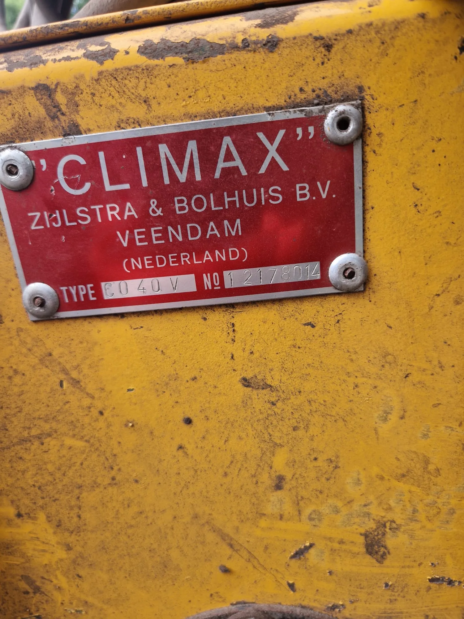 Climax CO 40 Opschepmachine - Goede Staat