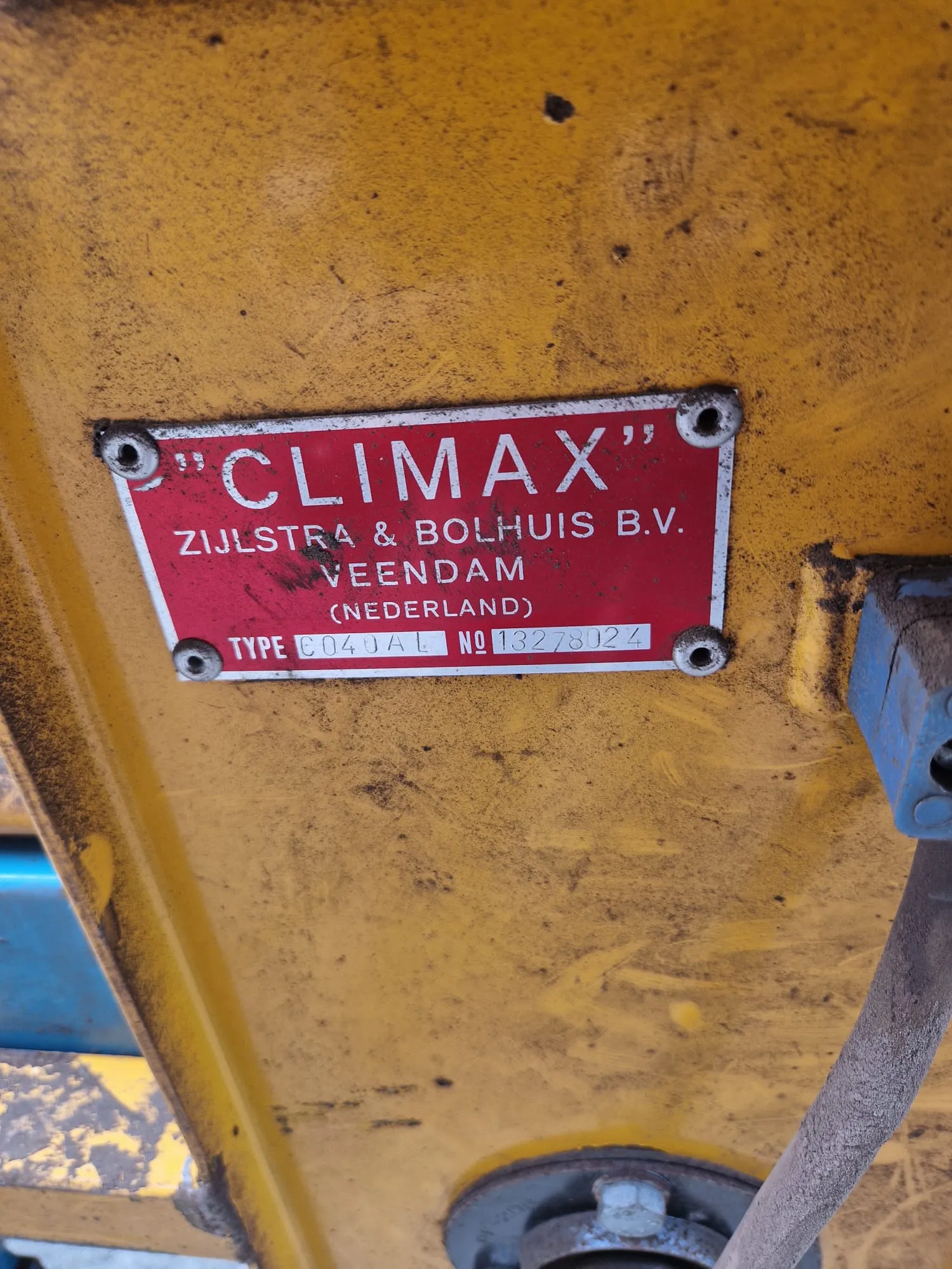 Climax CO 40 Opschepmachine - Goede Staat