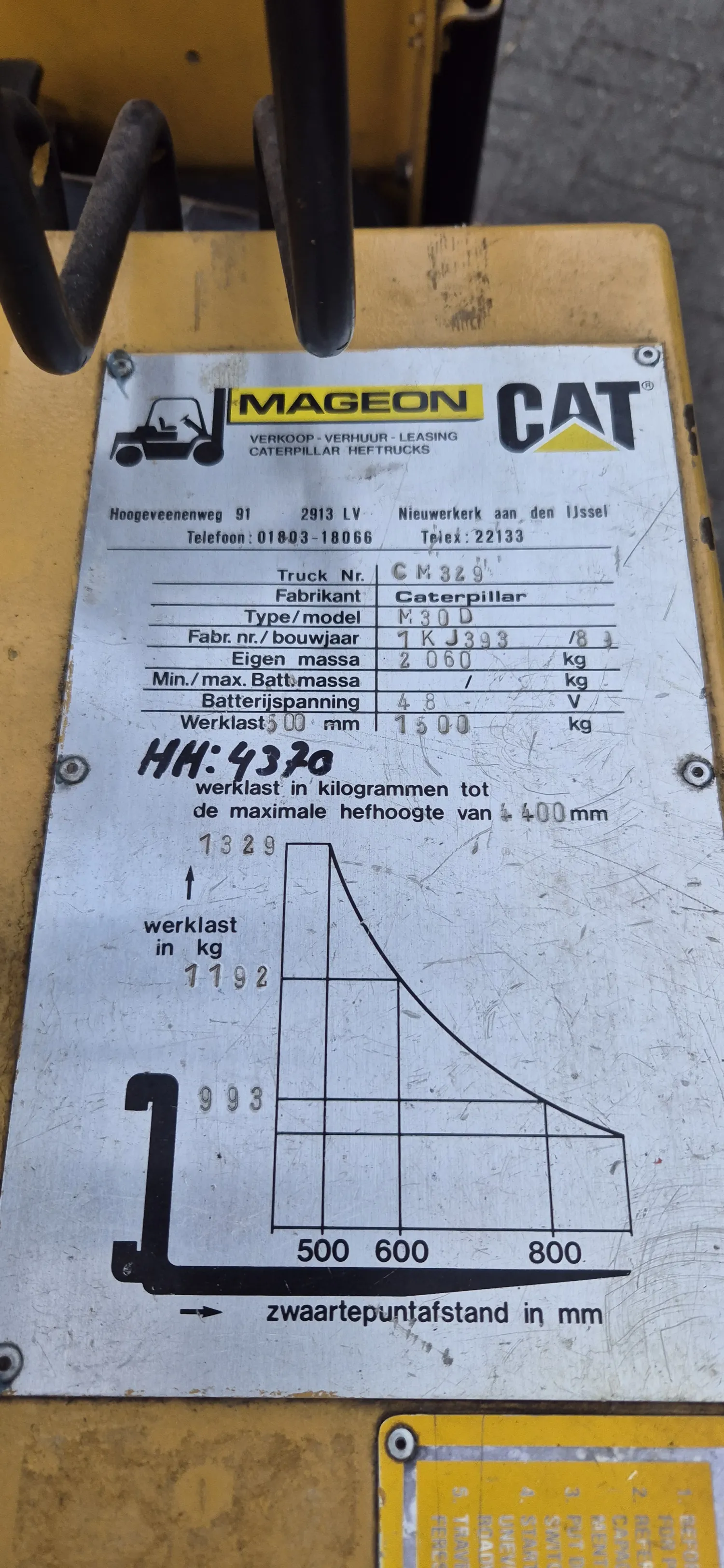 Caterpillar M30 D Elektrische Heftruck - 1500 kg Hefvermogen
