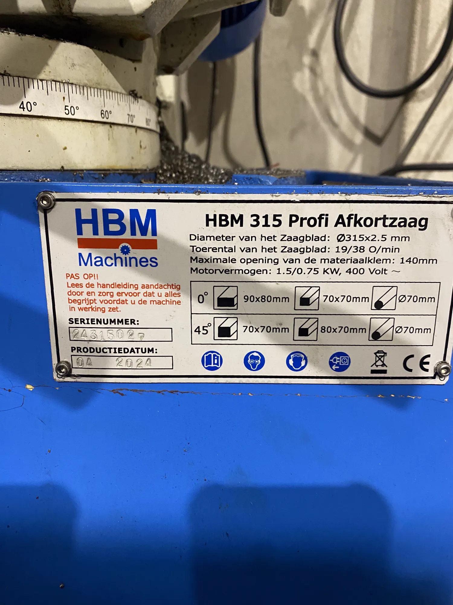 HBM Afkortzaag te Koop - Zo Goed als Nieuw!