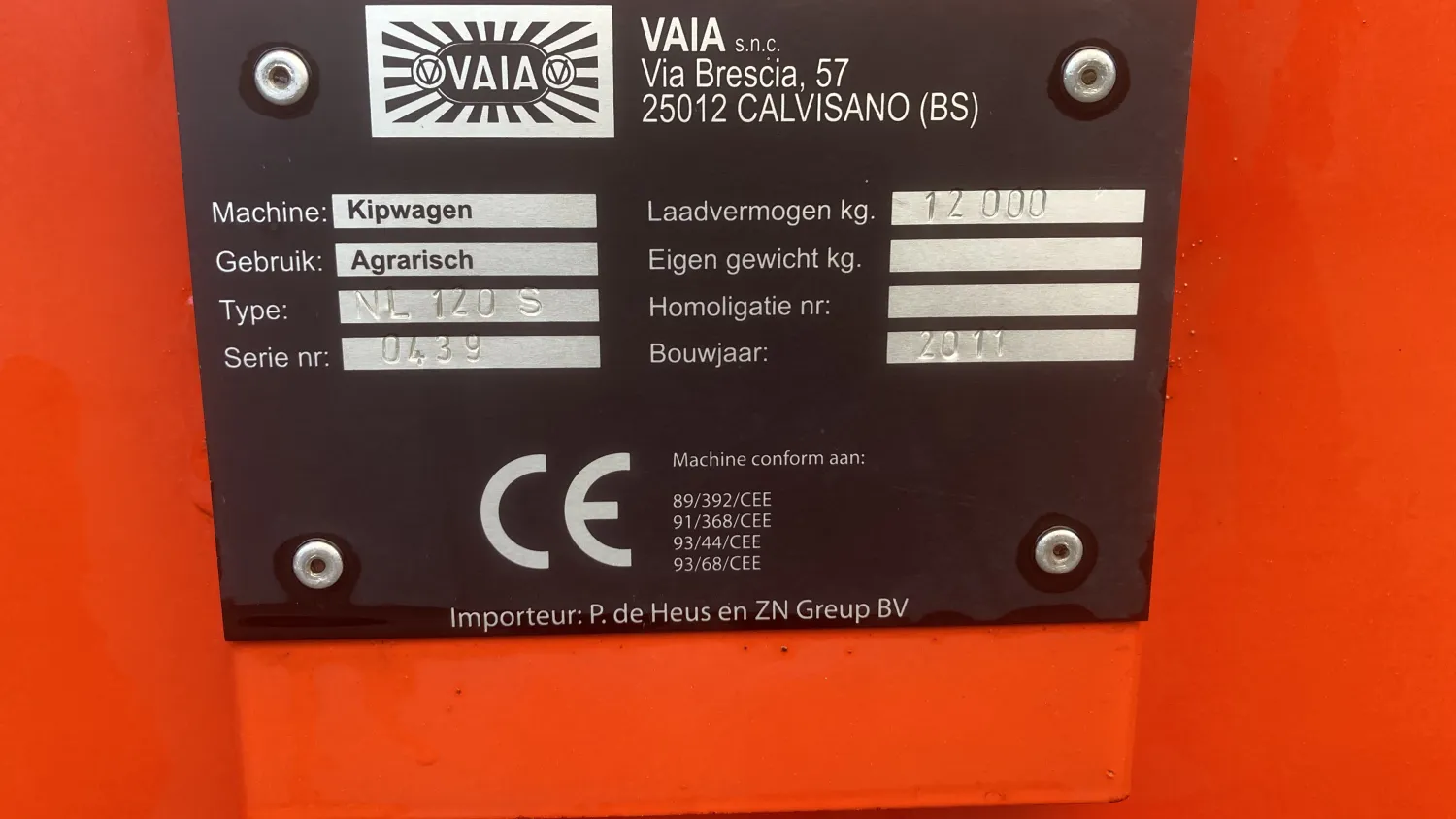 Vaia 120s met Opzetschotten | Goed Onderhouden