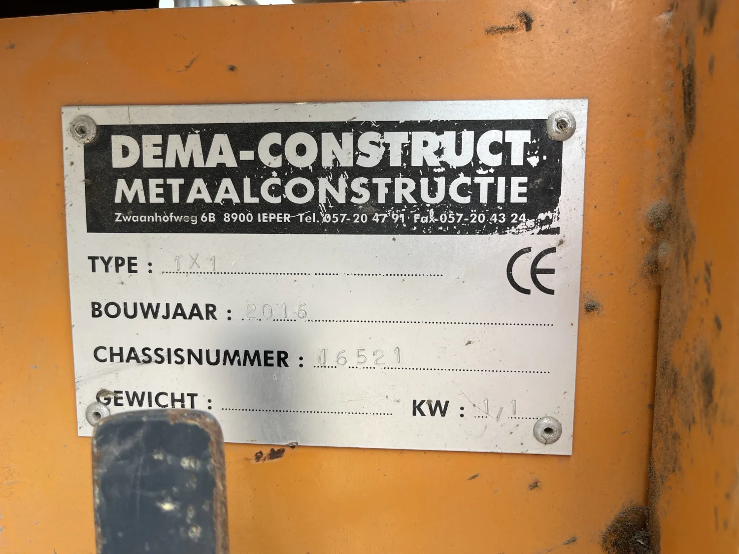 DEMA Kluitenscheider Te Koop - Bouwjaar 2016, Nette Staat
