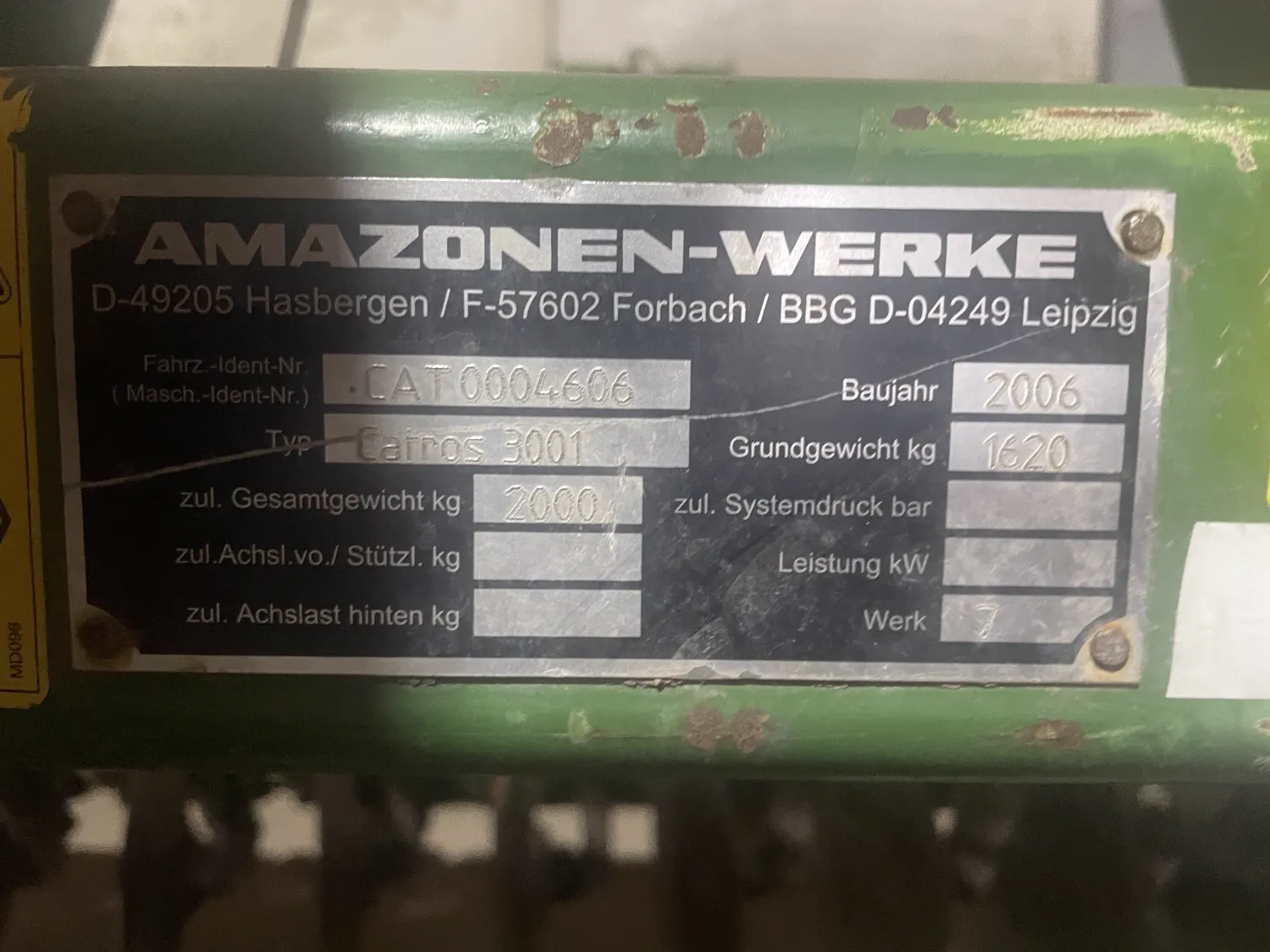 Amazone Catros schijveneg | Goed werkend