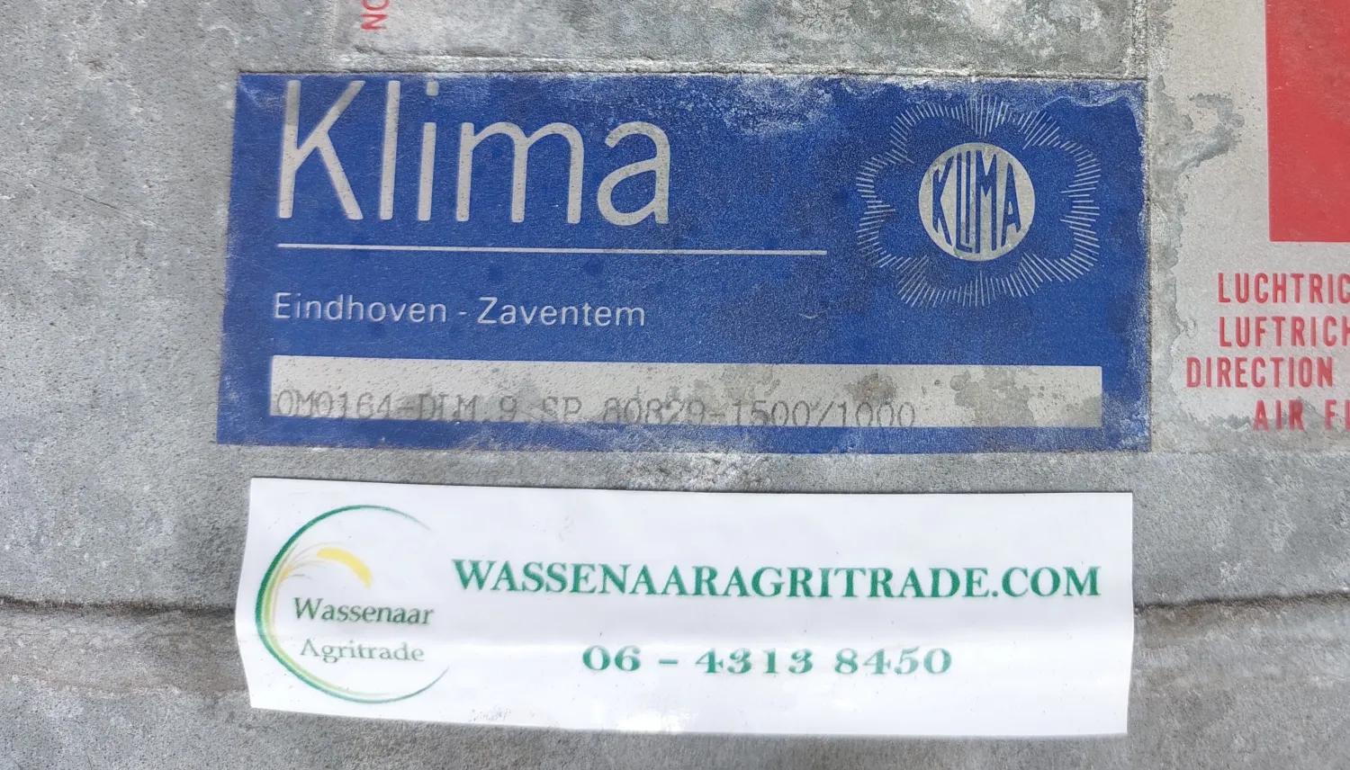 Klima DLM-9 SP Aksialventilatorer | 80cm | To-hastigheds