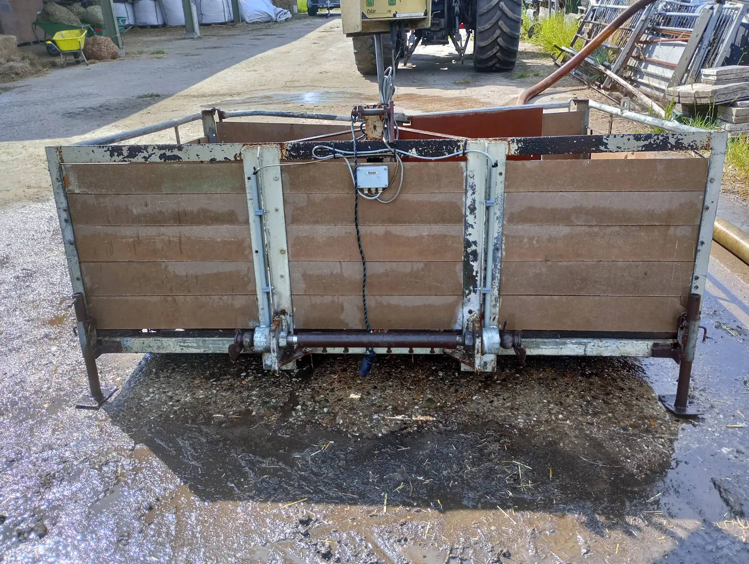 Transportbak met weegsysteem | Extra weegstaaf