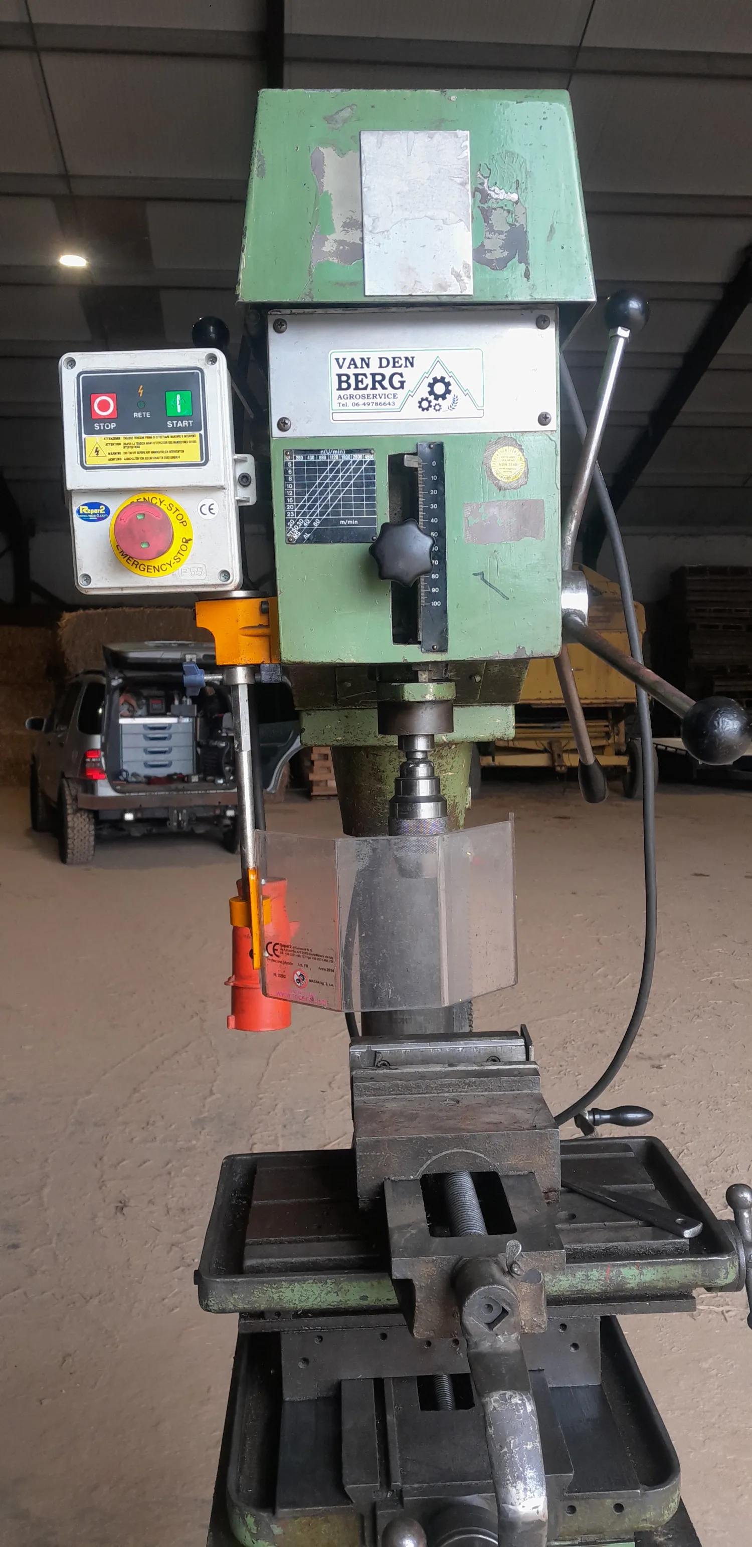 Flott TBZ23L Kolomboormachine - 380V, 5 Snelheden
