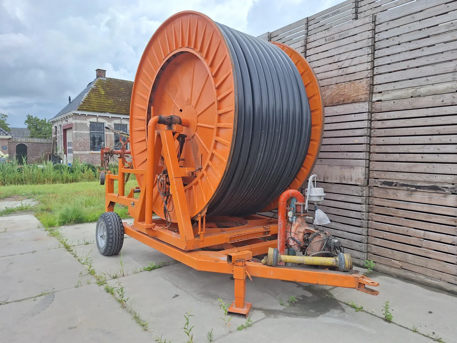 Faber Haspel 110mm met 300m Slang & Elektrische Lier