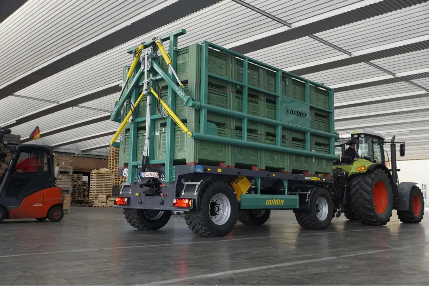 Oehler ZDK 180 BK: Fruitkisten Transport Oplossing