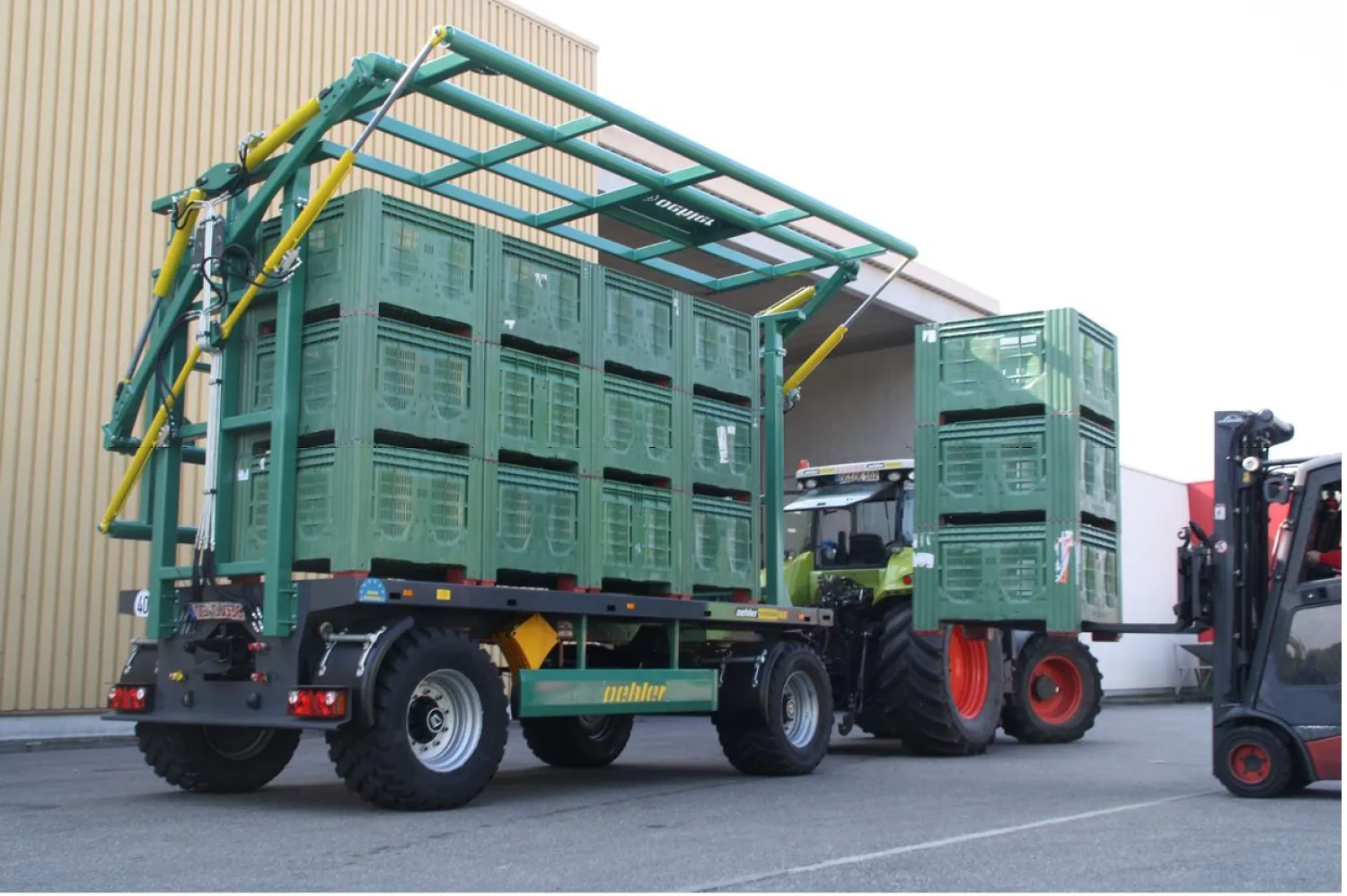 Oehler ZDK 180 BK: Fruitkisten Transport Oplossing