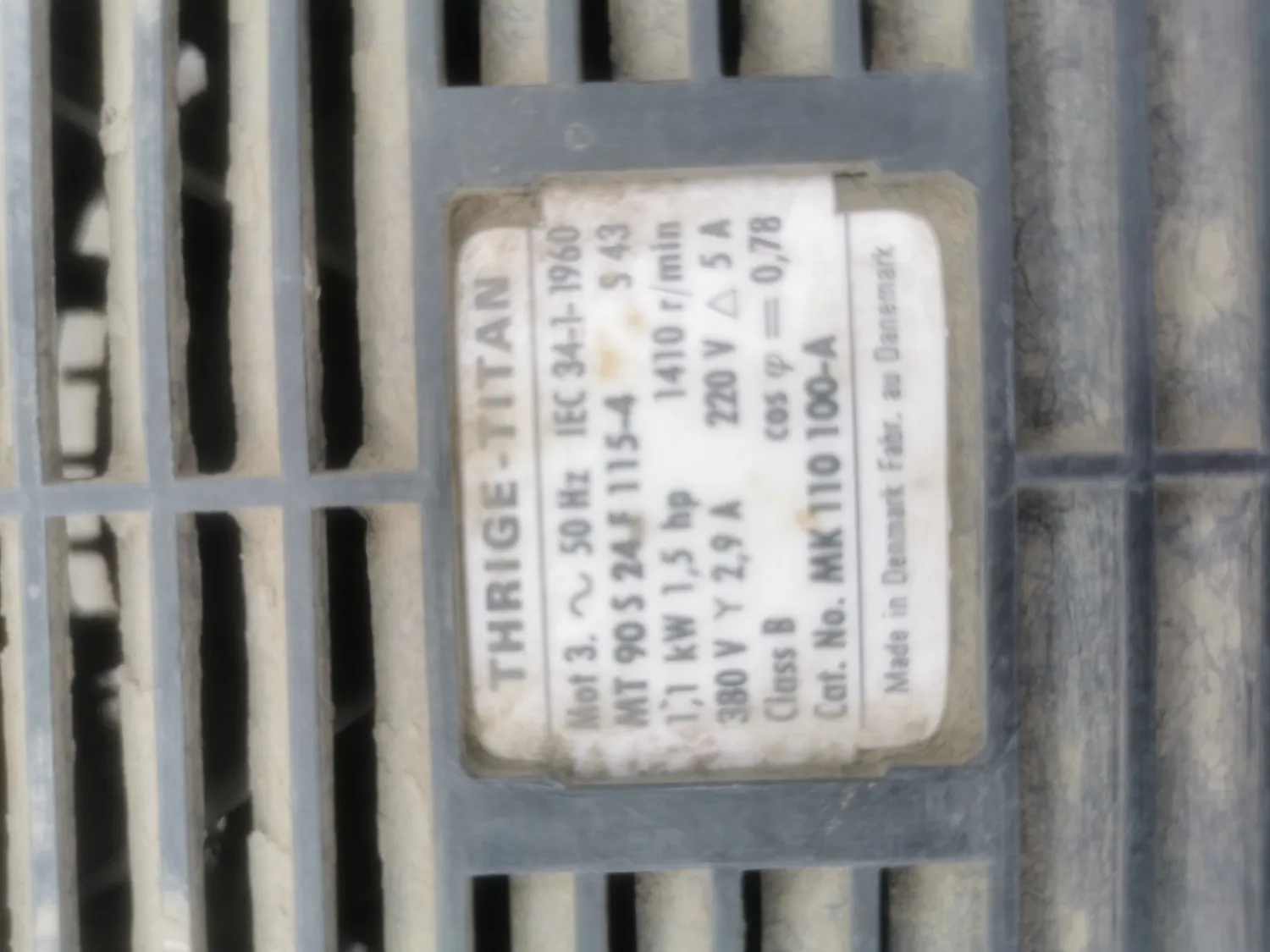 Ventilatoren - 1,1 kW & 0,75 kW - Te koop