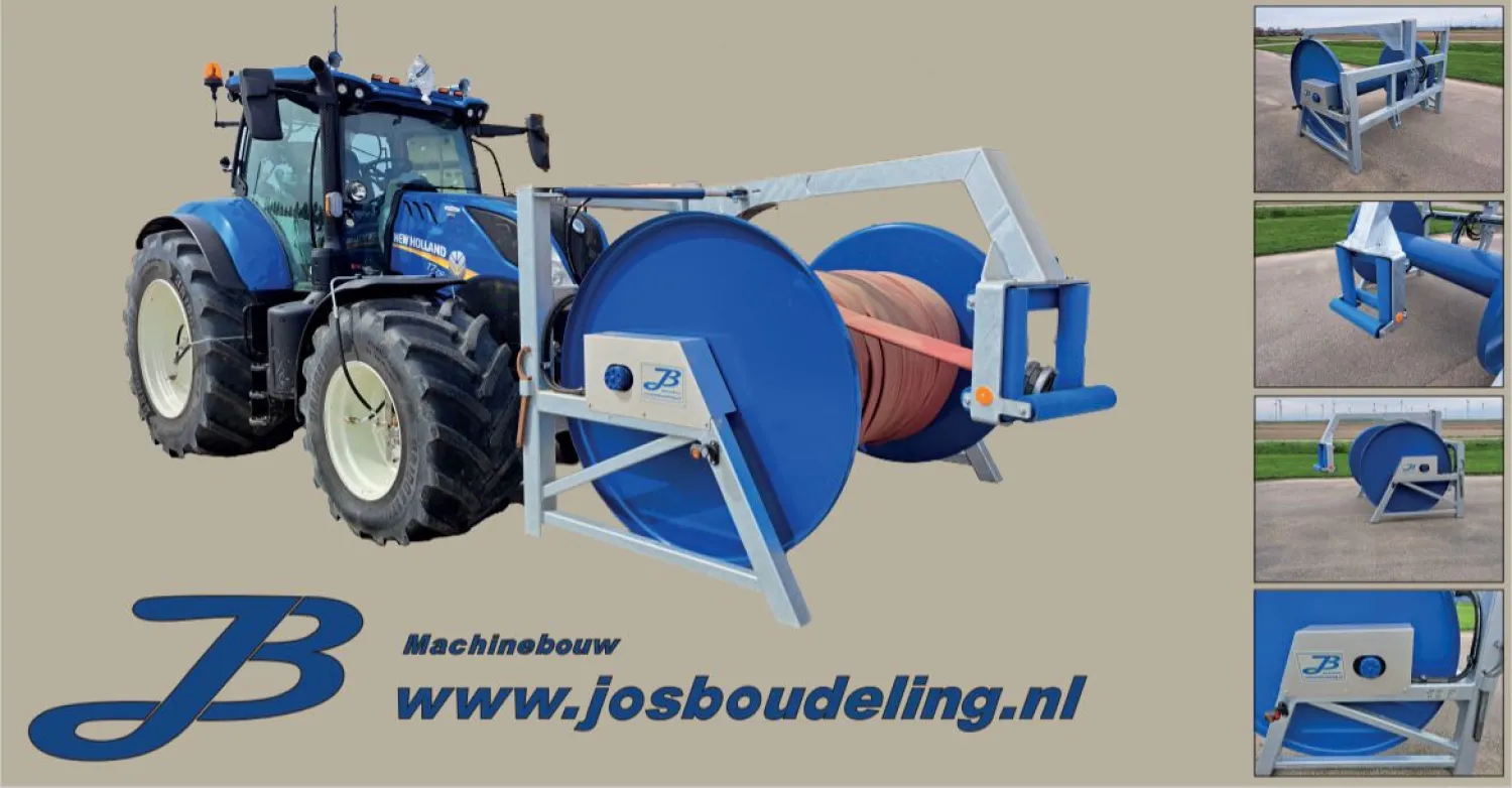 Slanghaspel M2 - Gegalvaniseerd & Poedercoat | 900m 5"