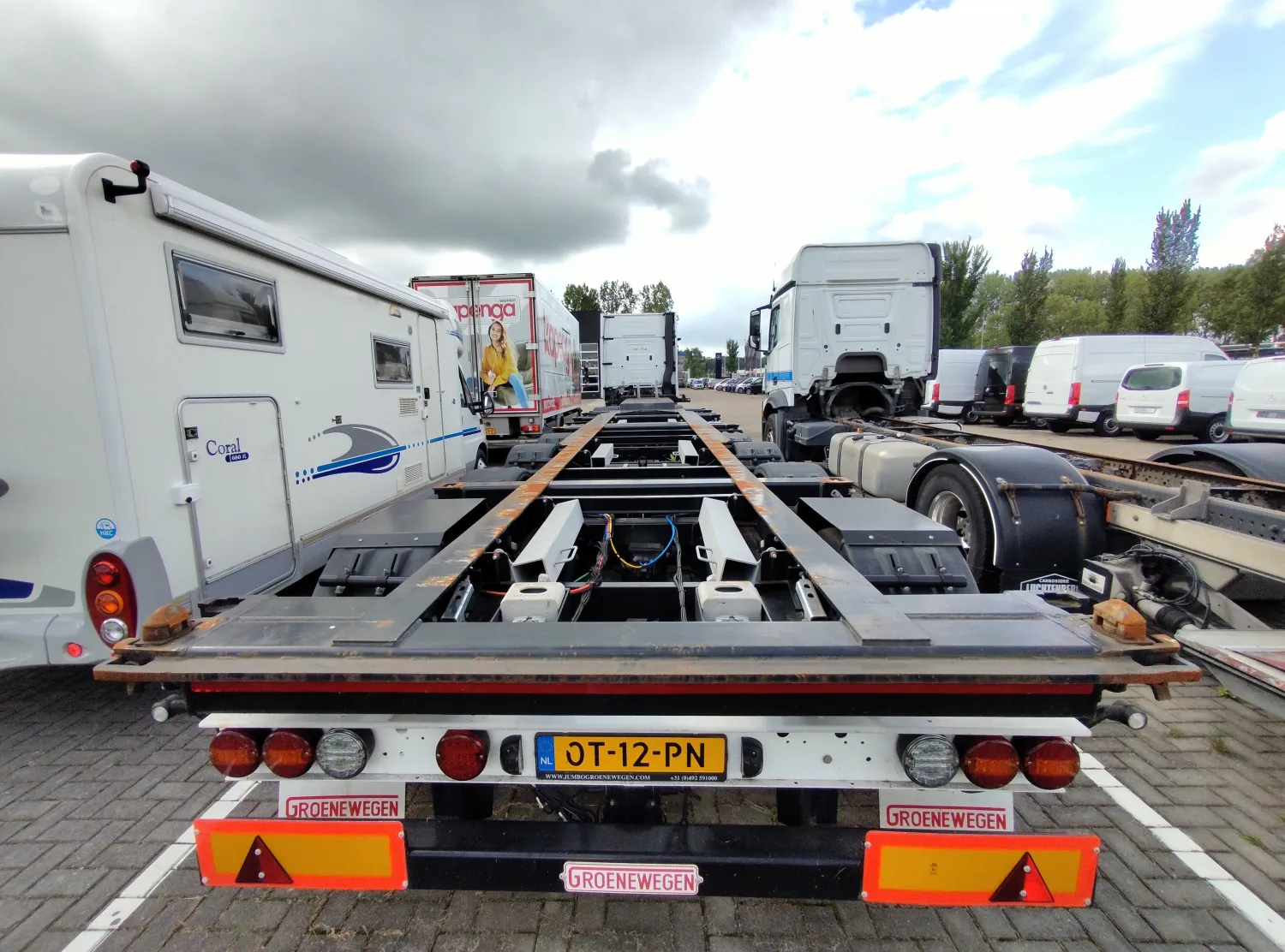 Groenewegen Container Chassis - 4 Assen, Liftas, ABS