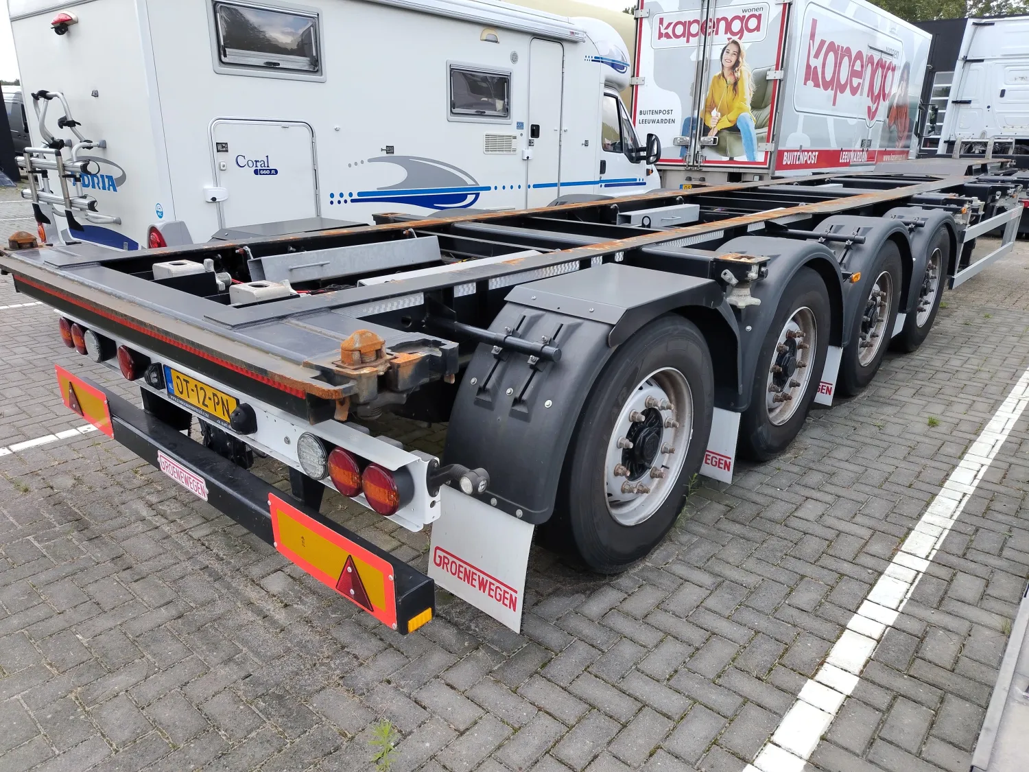 Groenewegen Container Chassis - 4 Assen, Liftas, ABS