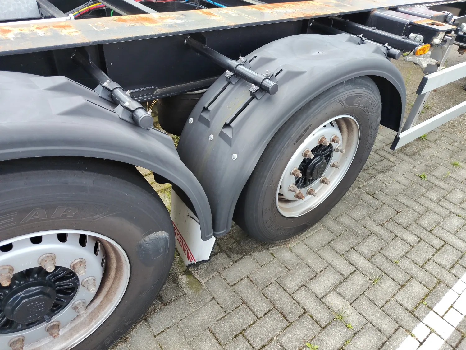 Groenewegen Container Chassis - 4 Assen, Liftas, ABS