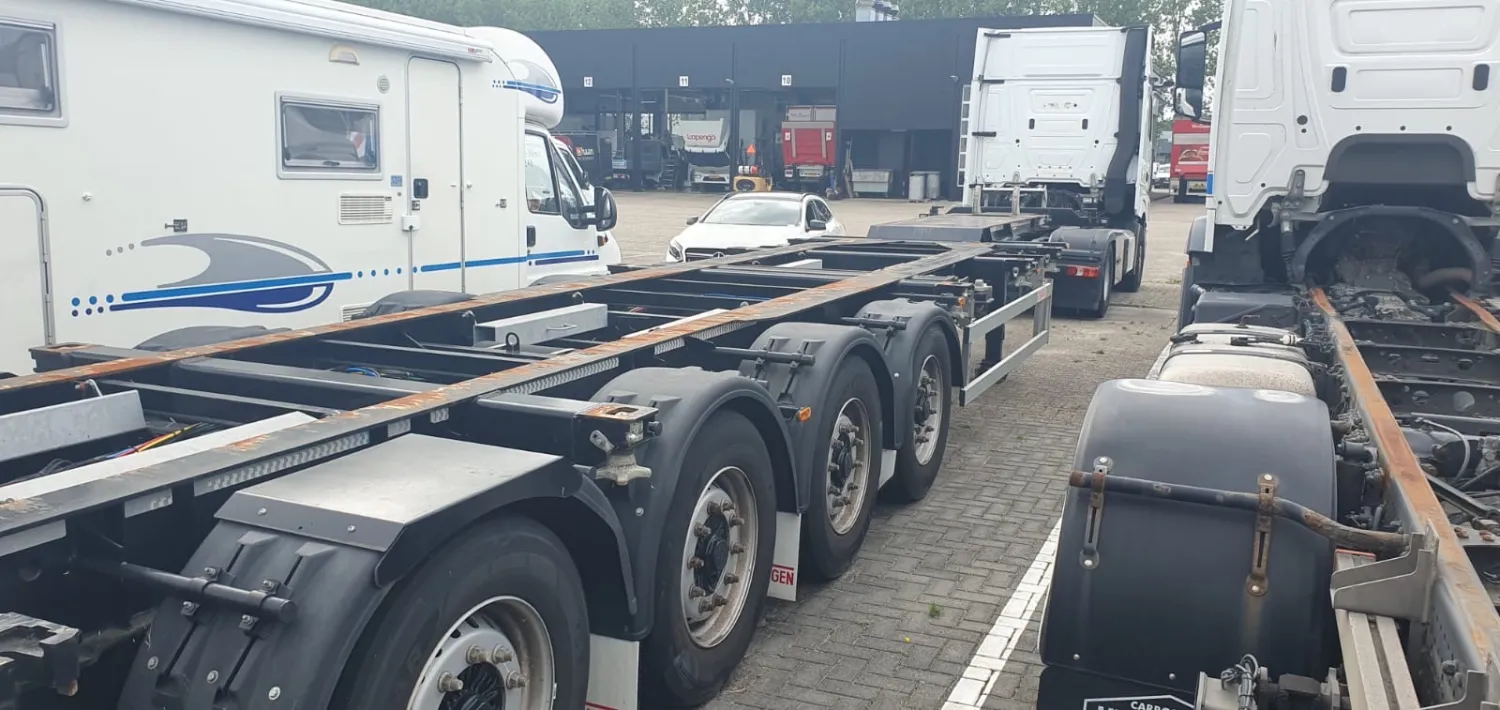 Groenewegen Container Chassis - 4 Assen, Liftas, ABS