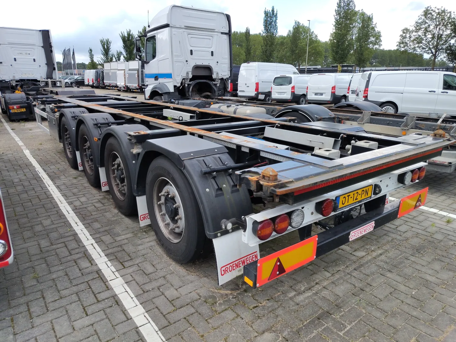 Groenewegen Container Chassis - 4 Assen, Liftas, ABS