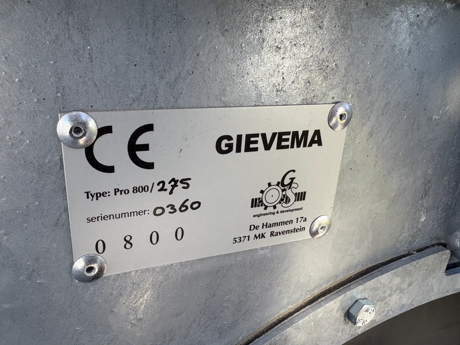 Роликова щітка Gievema 2.75 HD - Нова, Невикористана