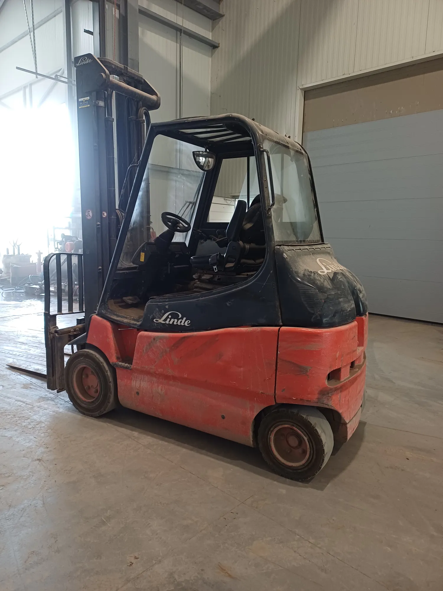 Linde E30 Forklift, 2004, 6.40m Mast, Side Shift