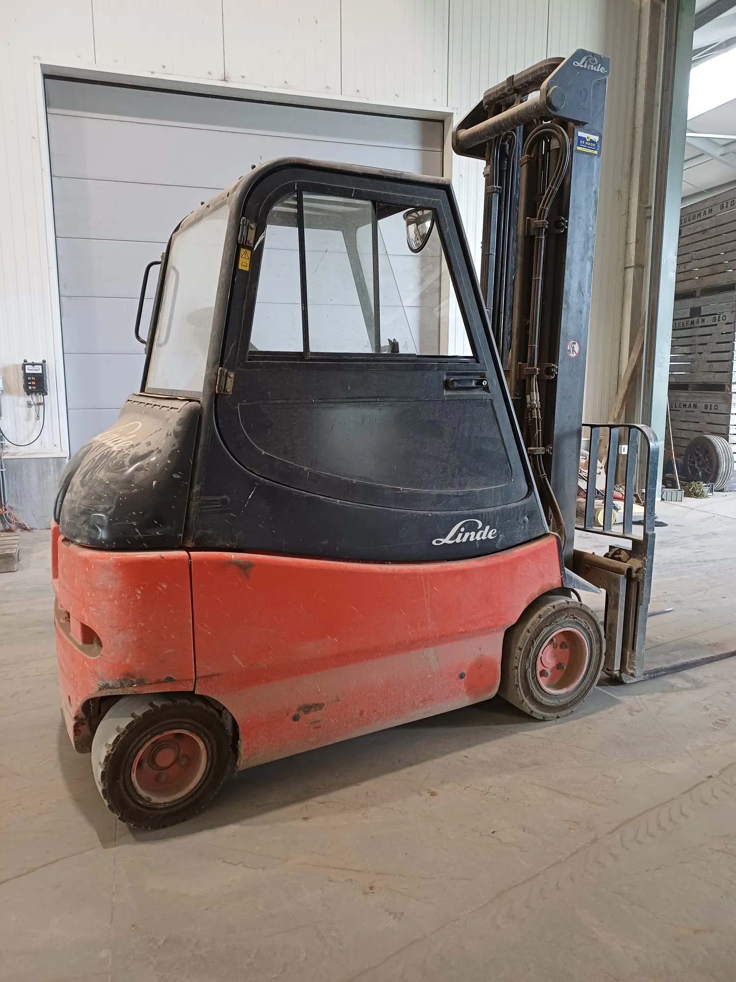 Linde E30 Forklift, 2004, 6.40m Mast, Side Shift