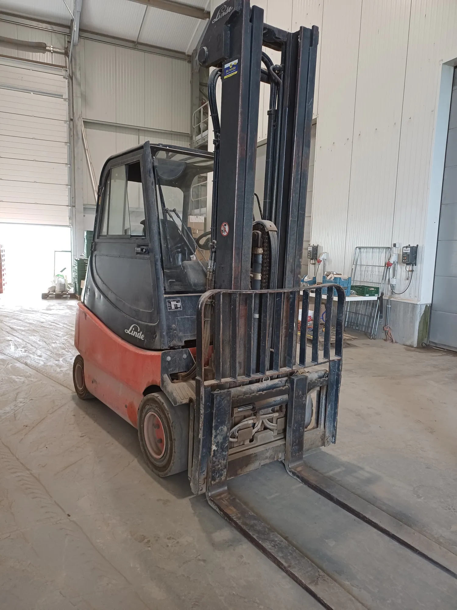 Linde E30 Forklift, 2004, 6.40m Mast, Side Shift