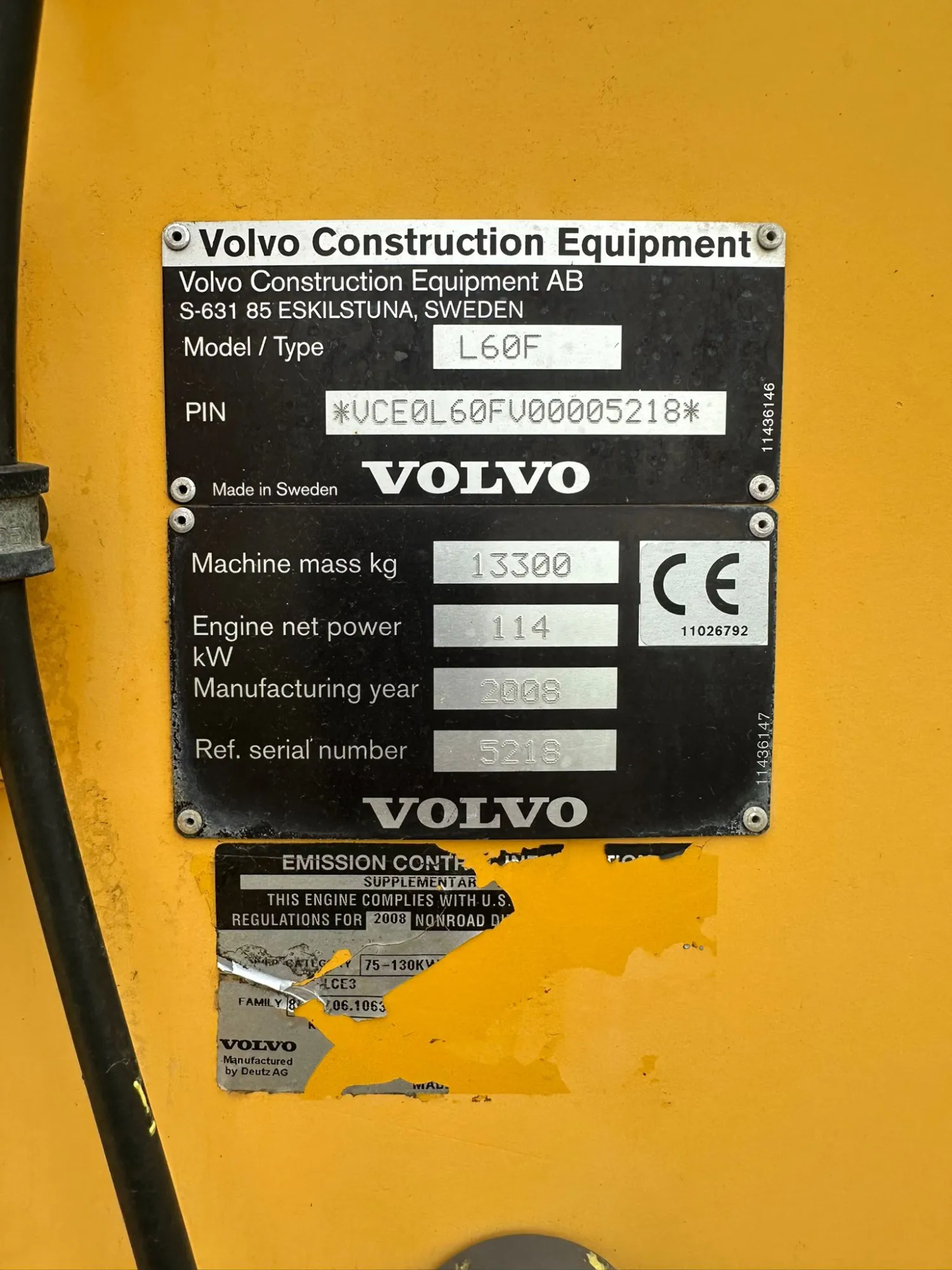 Volvo L60F Shovel 2008 | 13050 Uur | Airco & Camera