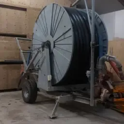 Nettuno Hose 100mm, 350m + Galvanized Reel & Gun Carriages