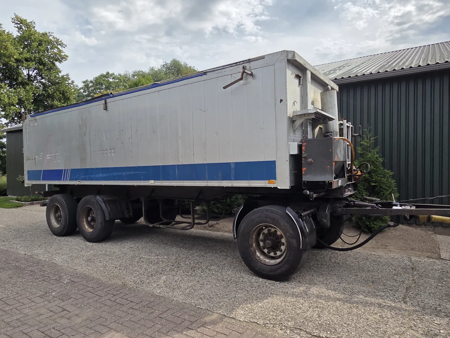Floor Transport Wagon - Aluminum Bin - Hydraulic Brake