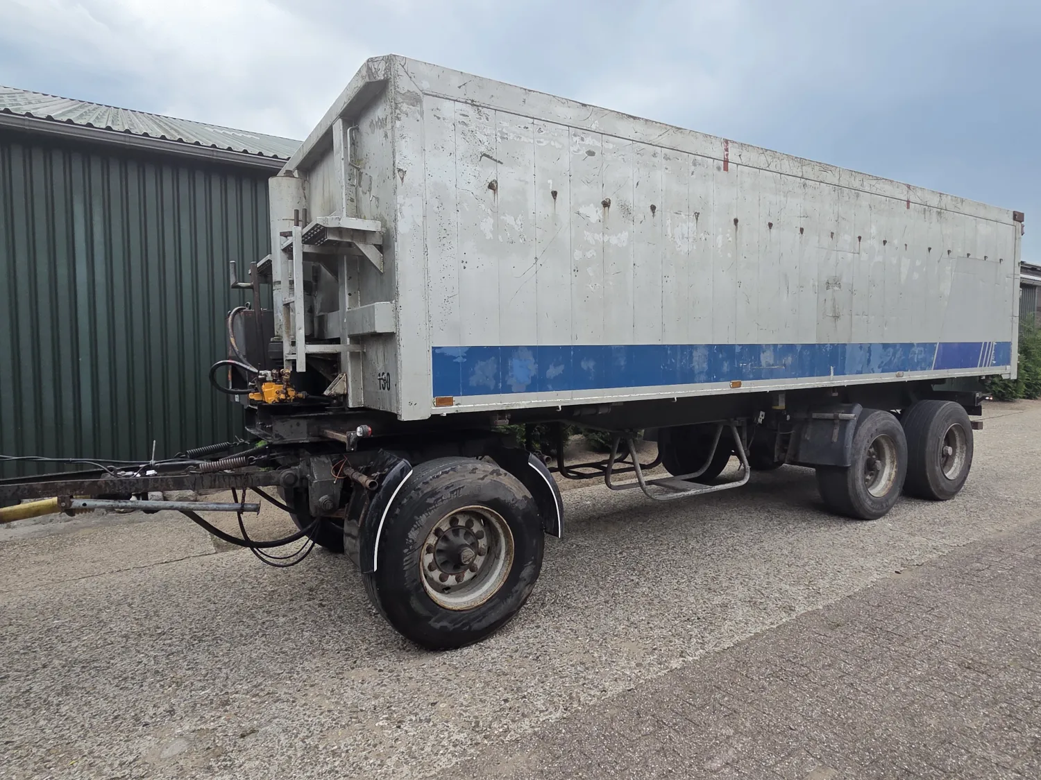 Floor Transport Wagon - Aluminum Bin - Hydraulic Brake