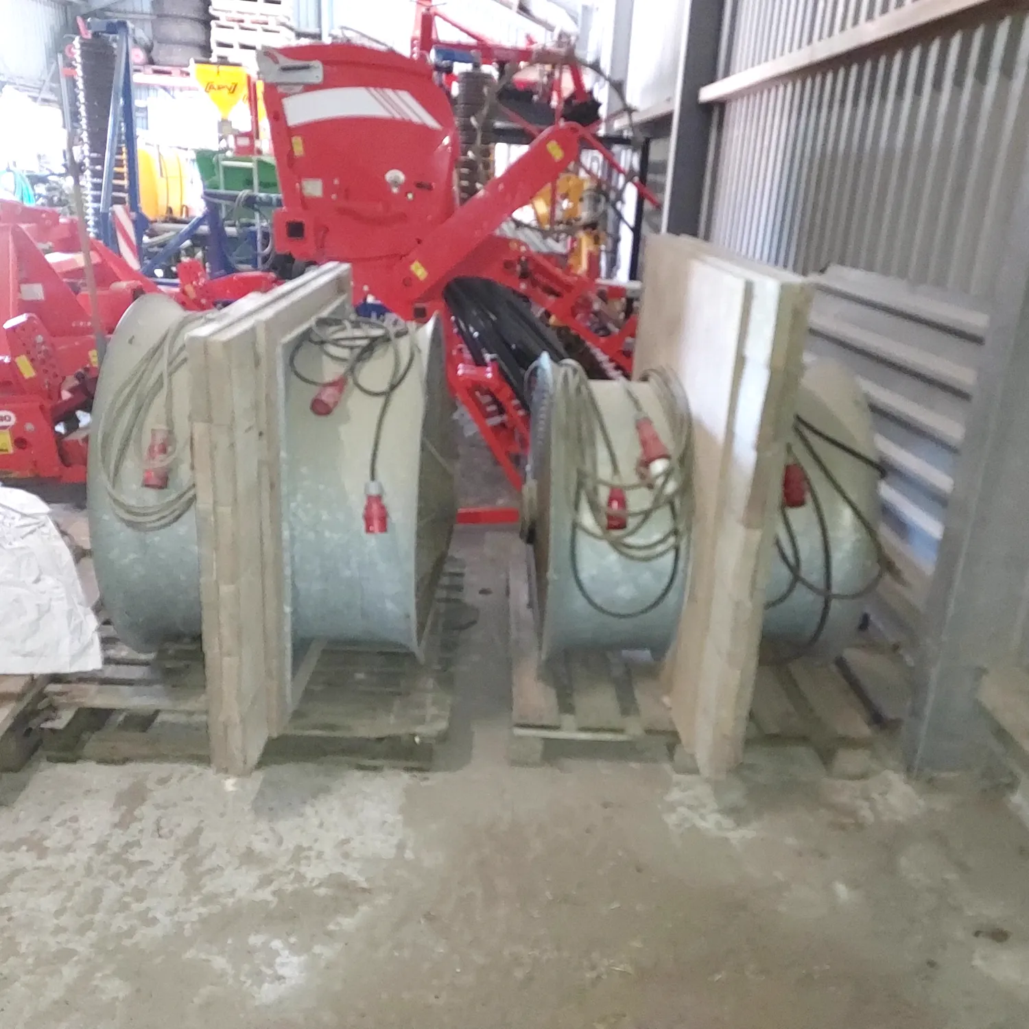 Grain Ventilation Fans - 5 Units, Used for 900 Ton Storage