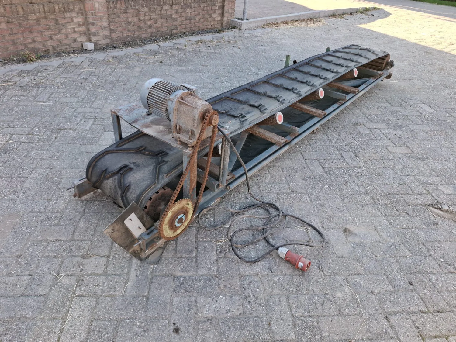 Transportband 390cm - Trogvorm | Efficiënt Materiaal Transport