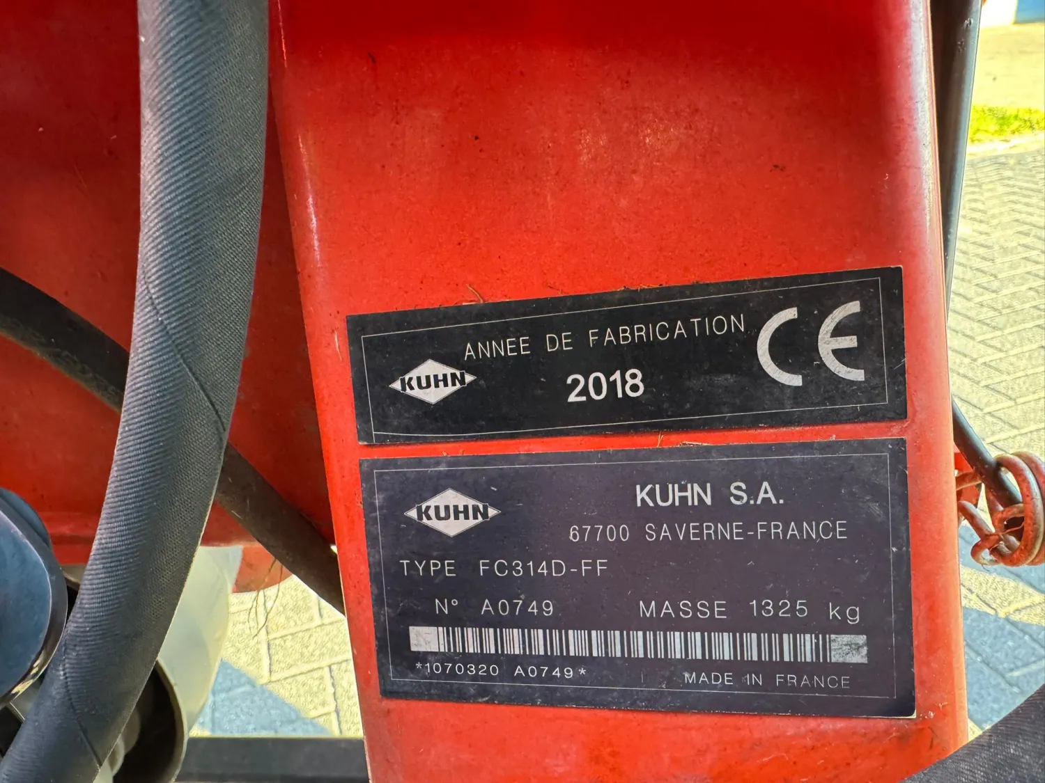 Segadora Trasera Kuhn FC314D con Acondicionador | 2018