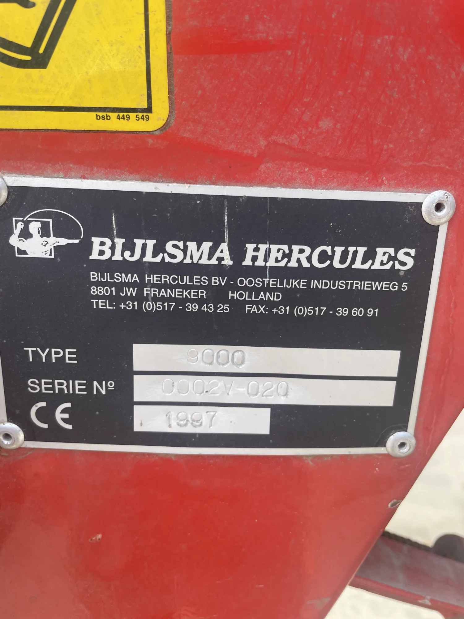 Bijlsma Hercules 9000 Afweger | Aangeboden
