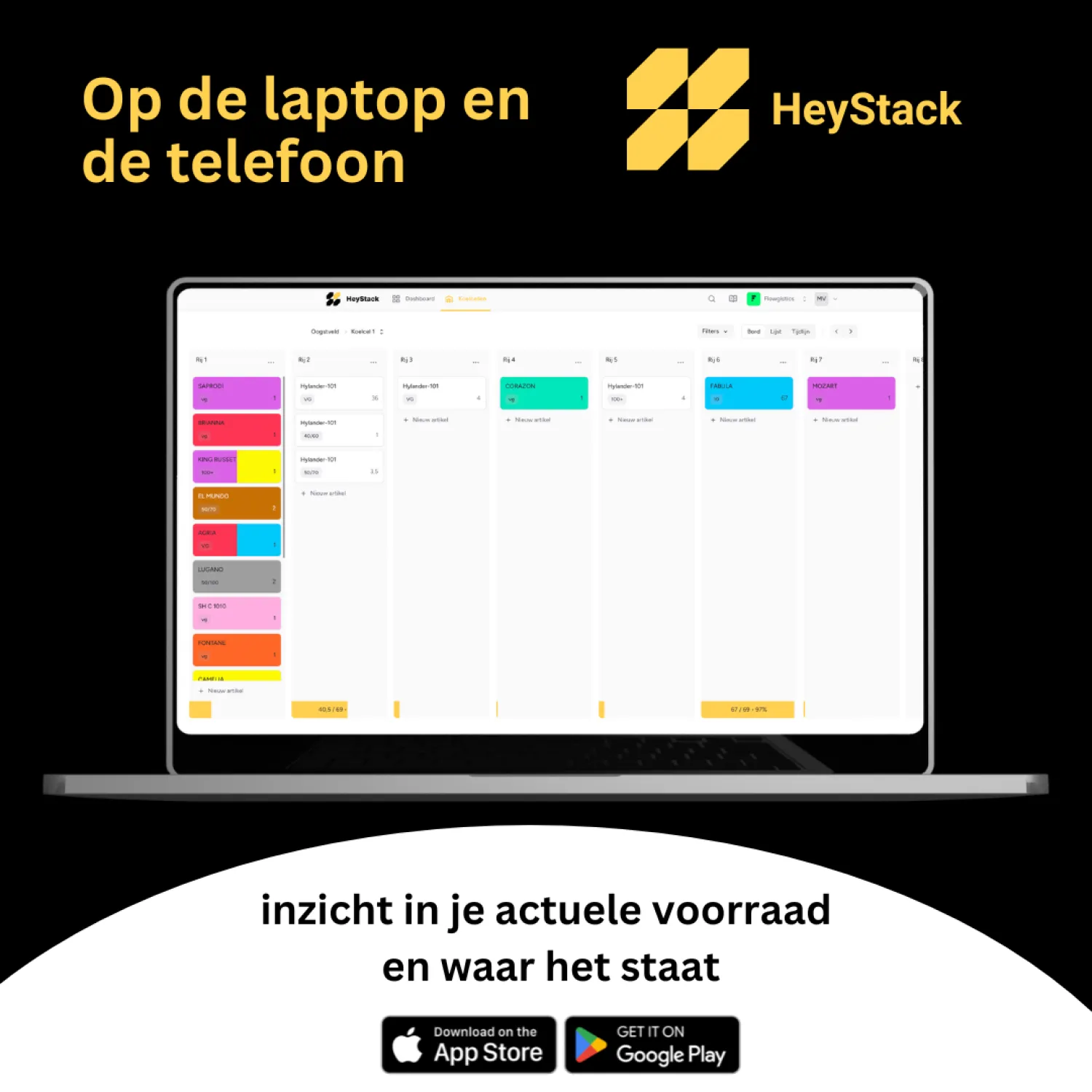 Digitaliseer uw voorraad eenvoudig | Overzichtelijke landbouw app