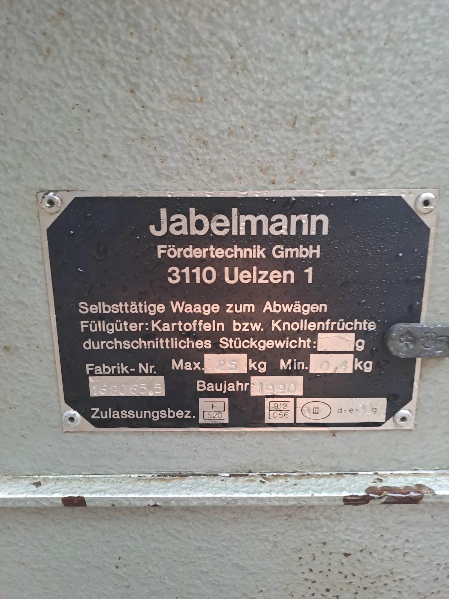Jabelmann Bagging Scale (1990) - Used, Great Condition
