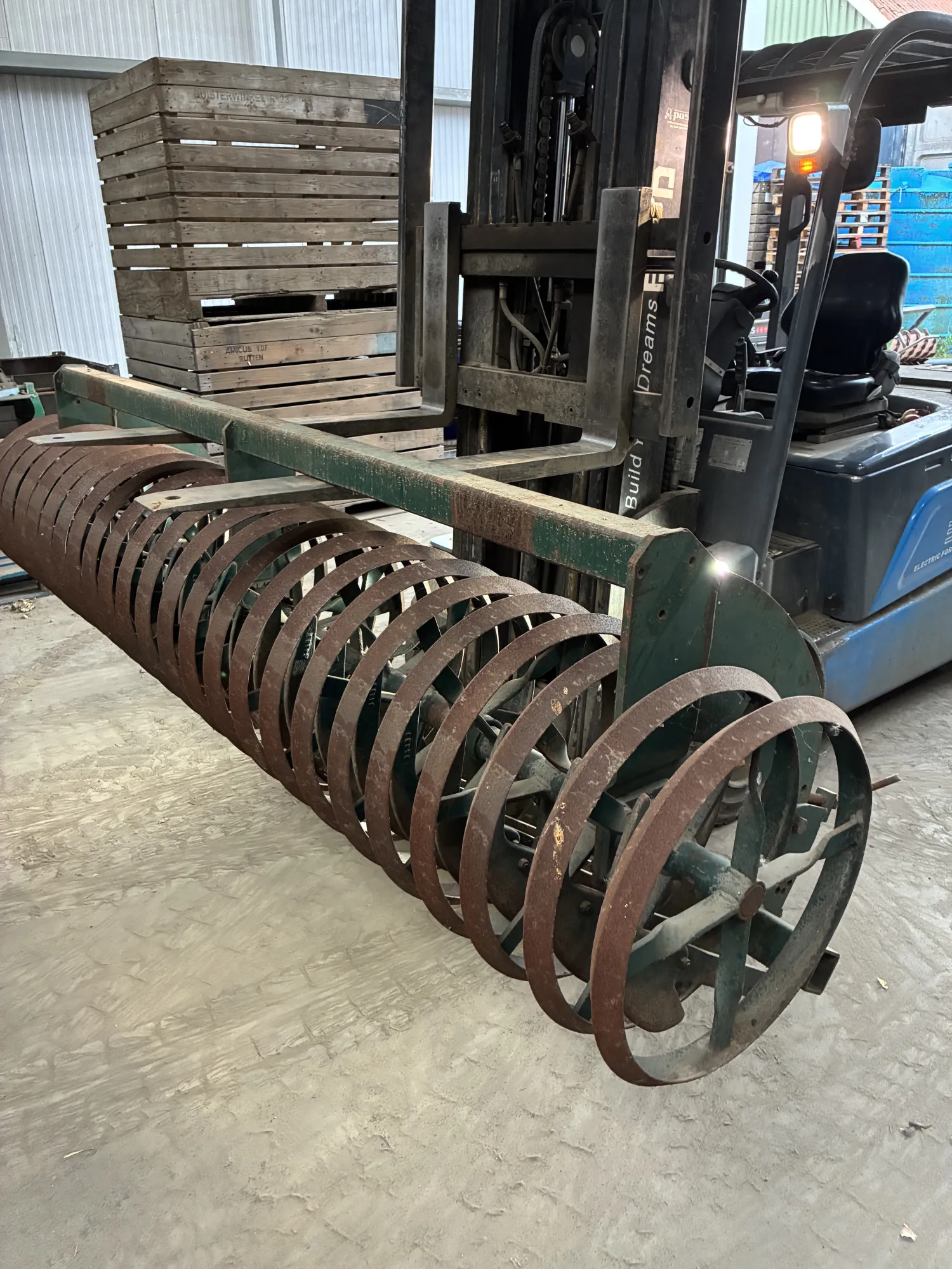 Tăvălug Cambridge 3 m lățime de lucru, inele de 60 cm