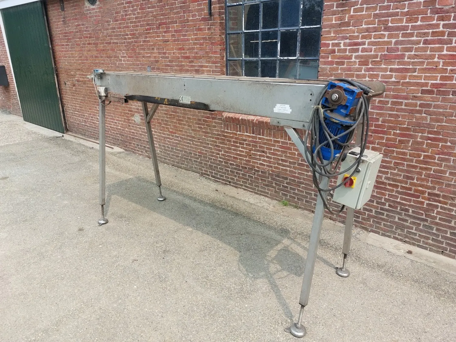 Bande transporteuse en acier inoxydable 245x45cm