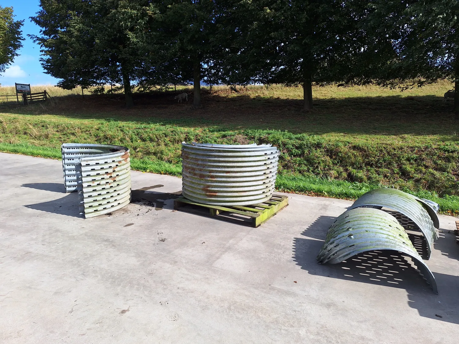 Halfronde ventilatiekanalen te koop - 25 stuks