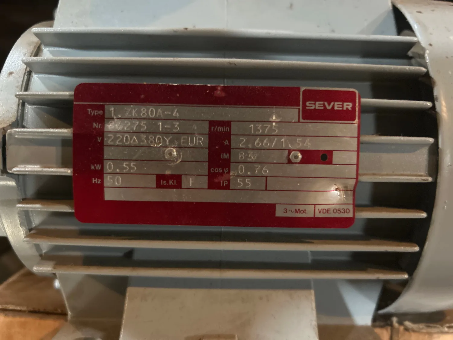 Elektromotoren voor Ventilatie | 0,55 kW Nieuw