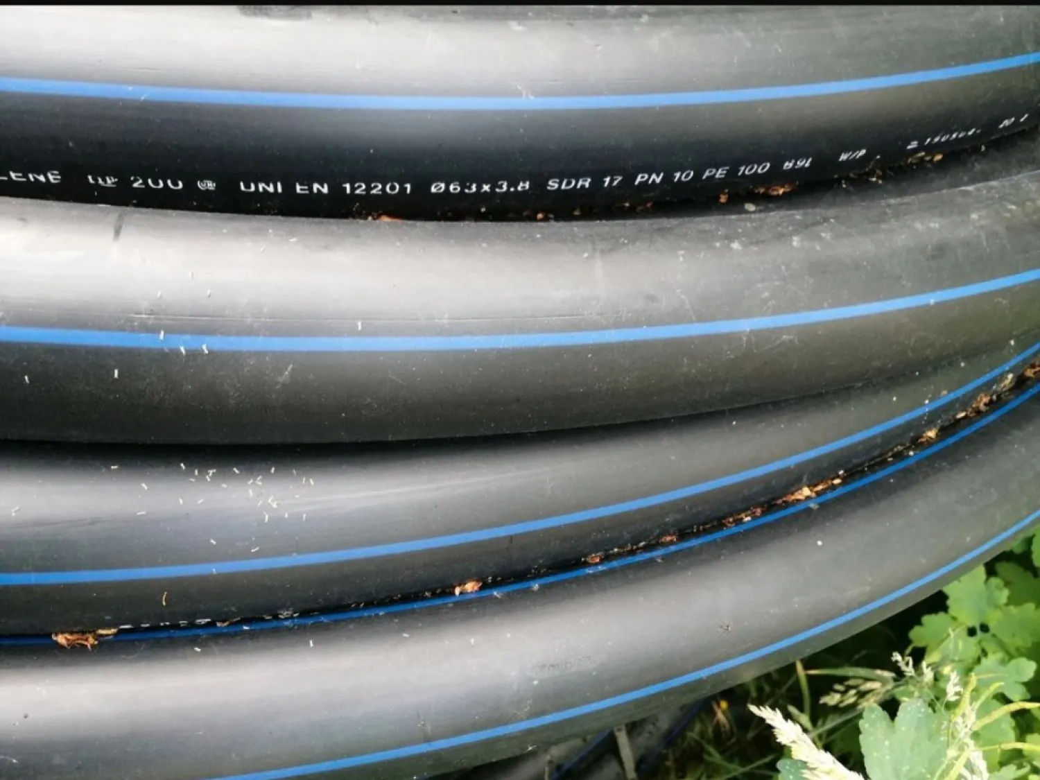 63mm PE-Rohr, 50m Ringe – Bewässerung
